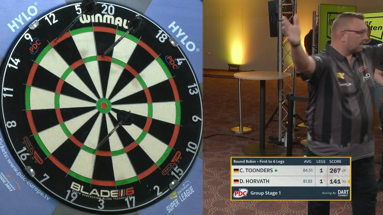 PDC Europe Super League: Dragutin Horvat wirft einen 9-Darter