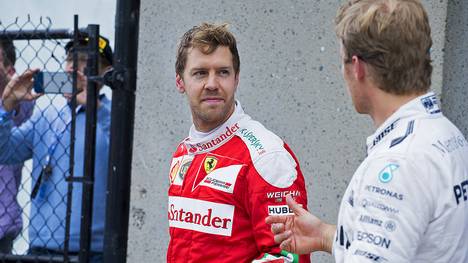Sebastian Vettel (l.) war mit Nico Rosbergs Verhalten beim Qualifying nicht zufrieden