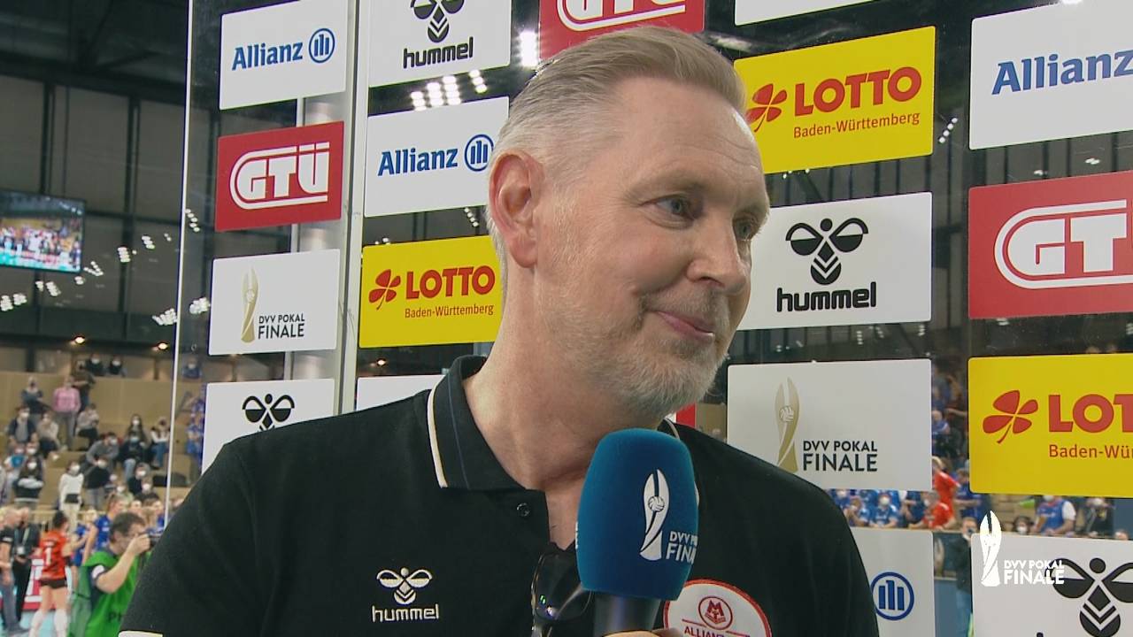 DVV-Pokalfinale: Tore Aleksandersen kündigt nach Pokalsieg weitere Titel an