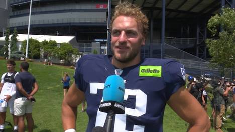 Der deutsche NFL-Star Lorenz Metz erlebte eine turbulente Saison im vergangenen Jahr als er bei den Tampa Bay Buccaneers aussortiert und trotzdem den Super Bowl erreichte.