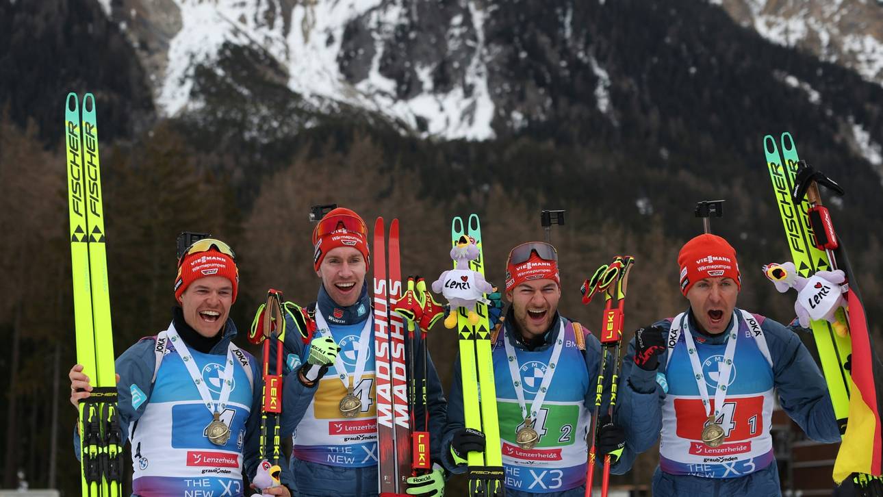 „Das Größte“: Biathleten nach Staffel-Bronze euphorisch