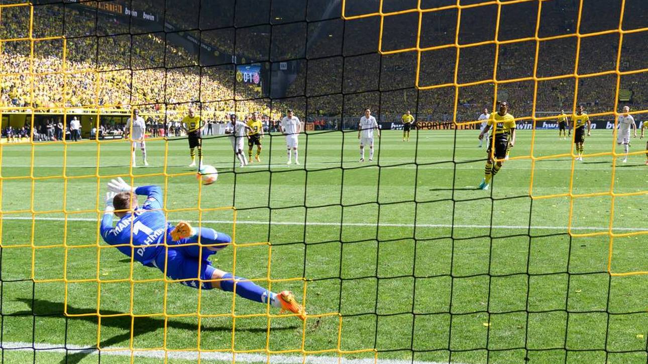 Sebastian Haller verschoss gegen Torwart Finn Dahmen den Elfmeter zum möglichen 1:1-Ausgleich