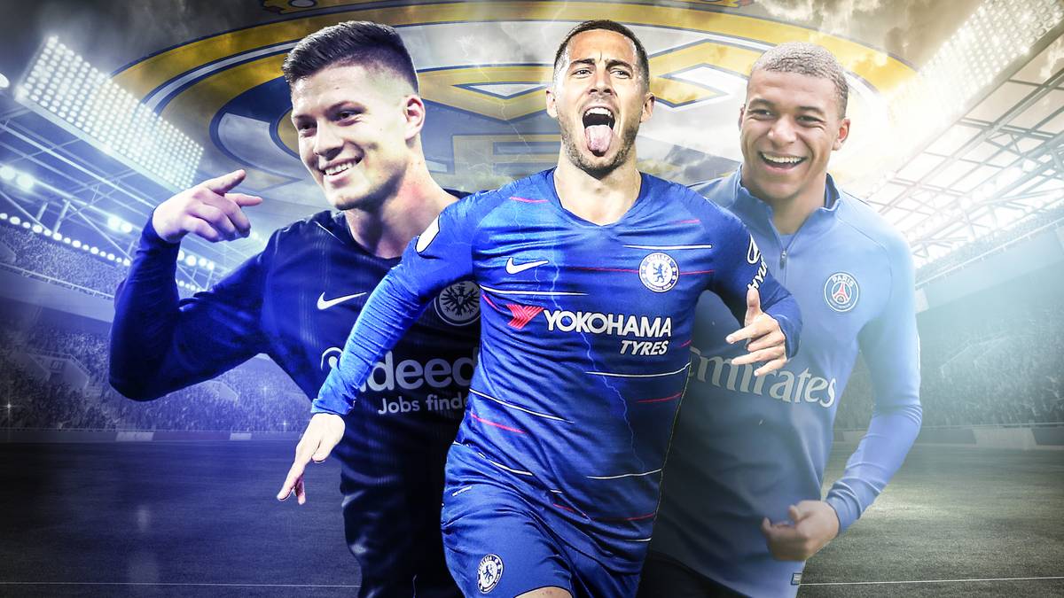 Nach einer verkorksten Saison will Real Madrid seinen Kader runderneuern und 2019/20 wieder voll angreifen. Mehrere Transfers sind bereits fix, darunter der von Frankfurts Luka Jovic, sowie der von Eden Hazard. SPORT1 gibt einen Überblick über Reals Transferaktivitäten