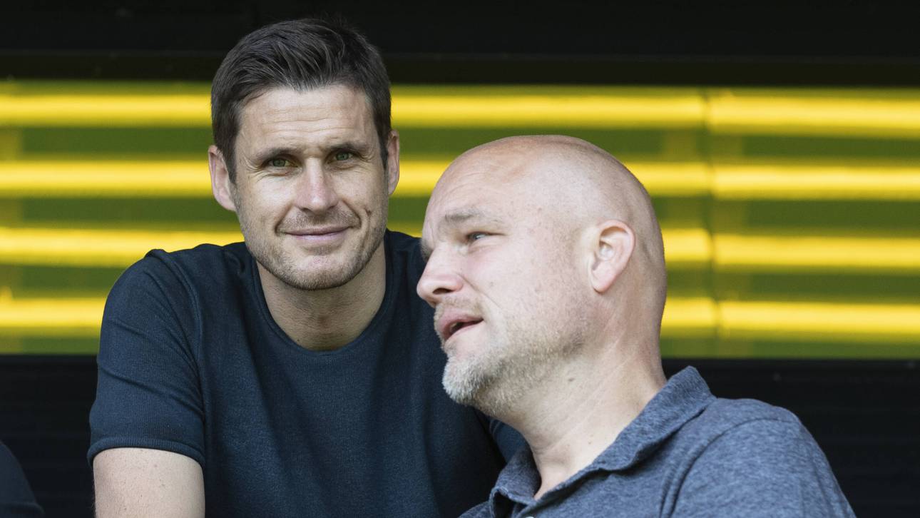 Auch beim U19-Derby zu Gast: Sebastian Kehl und Rouven Schröder