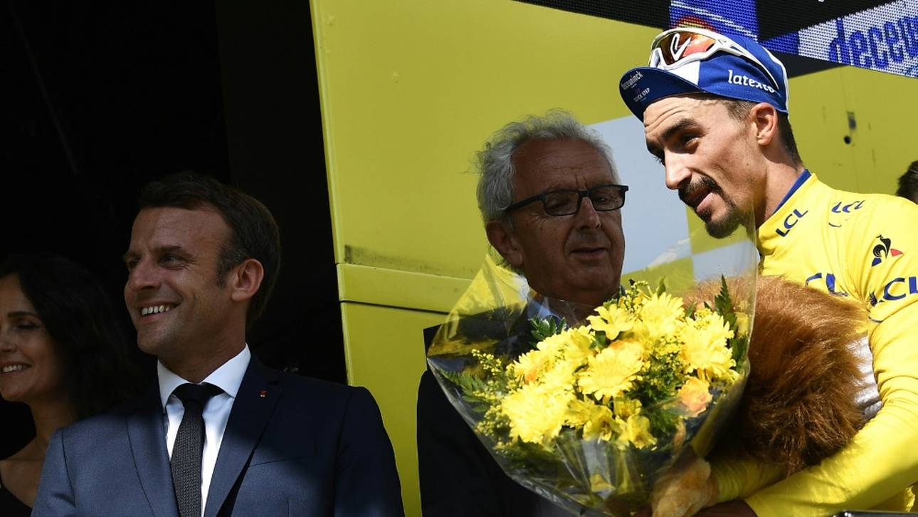 Macron besucht Tour de France in den Pyrenäen