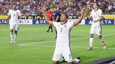 Carlos Bacca erzielt für Kolumbien den Treffer zum Sieg gegen die USA
