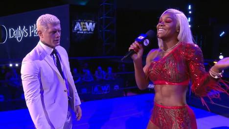 Jade Cargill (mit Cody Rhodes) deutete das Debüt von Shaquille O'Neal bei AEW an