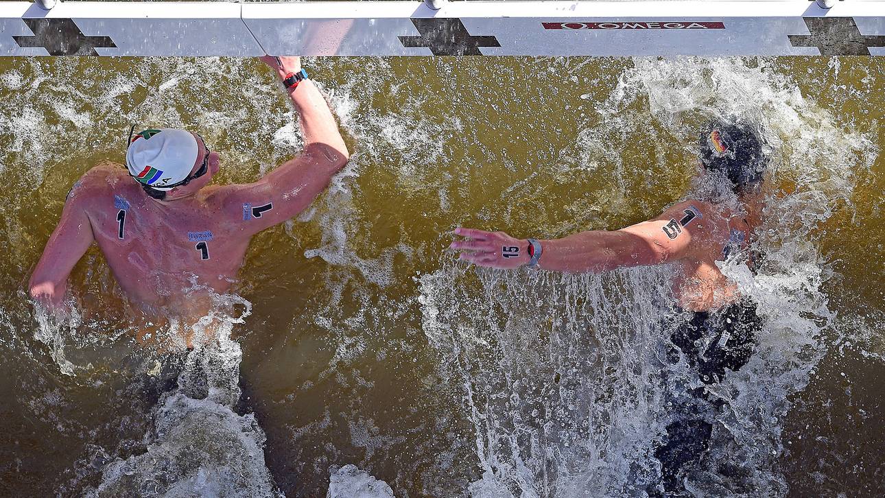 Fotofinish-Silber und Bronze