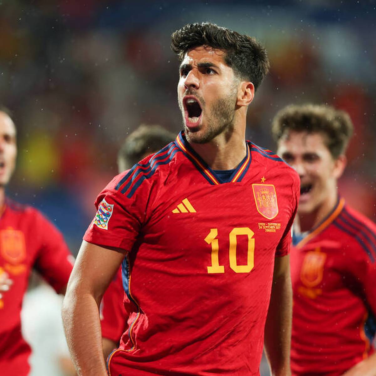 Spain v Switzerland: UEFA Nations League - League Path Group 2 Marco Asensio of Spain during the UEFA Nations League League A Group 2 match between Spain and Switzerland at La Romareda on September 24, 2022 in Zaragoza, Spain( Zaragoza Spain PUBLICATIONxNOTxINxFRA Copyright: xDAXxImagesx originalFilename:daximages-uefanati220924_np6hC.jpg