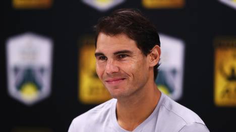 Rafael Nadal nimmt die Situation mit Humor