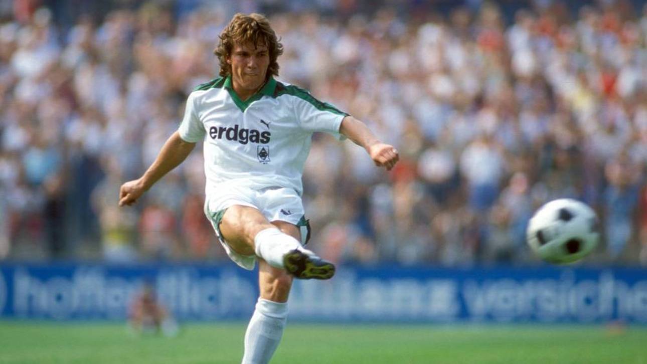 Lothar Matthäus auf seiner ersten Profistation bei Borussia Mönchengladbach
