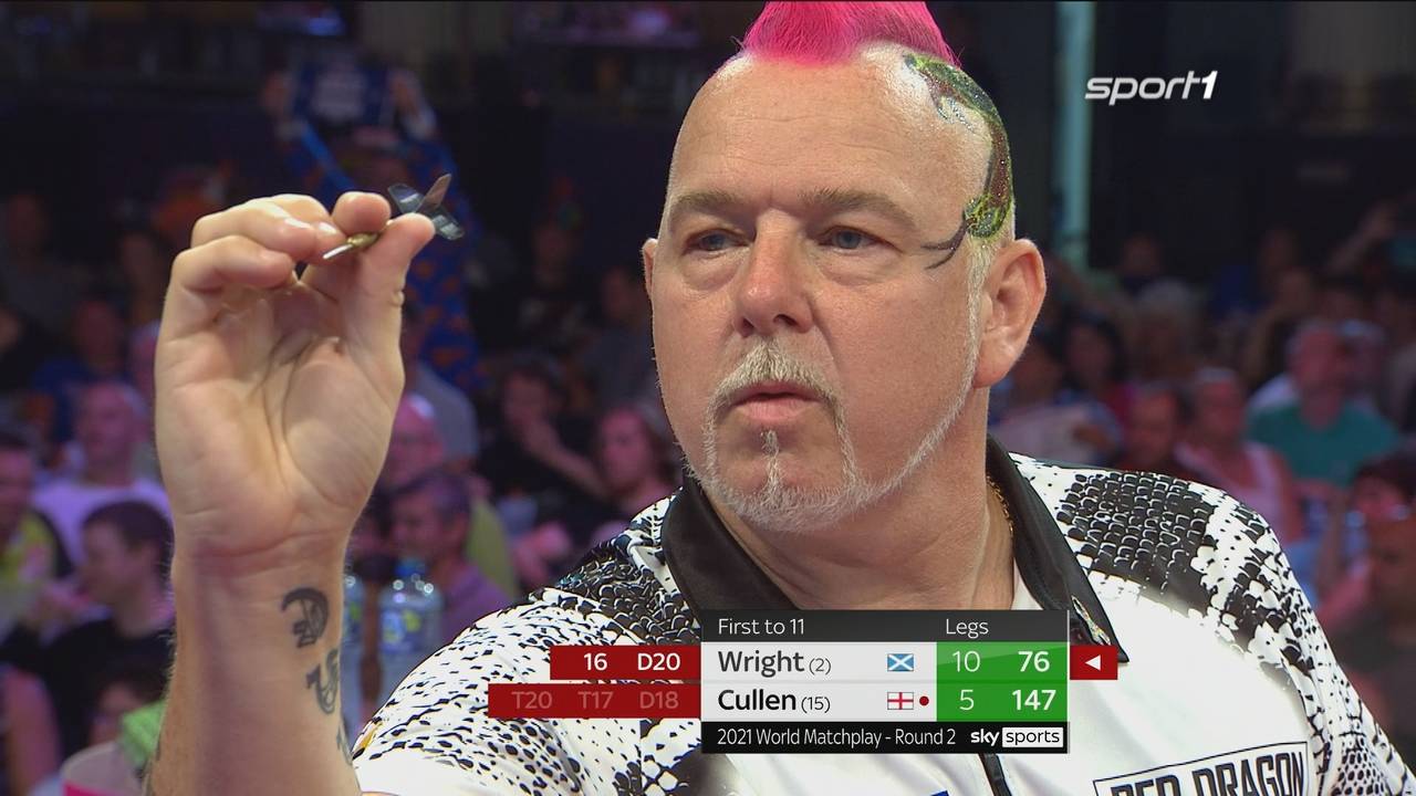 Darts World Matchplay: Peter Wright besiegt Joe Cullen mit 11:5