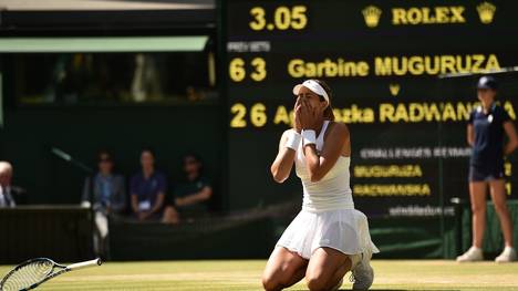 Garbine Muguruza im Halbfinale von Wimbledon
