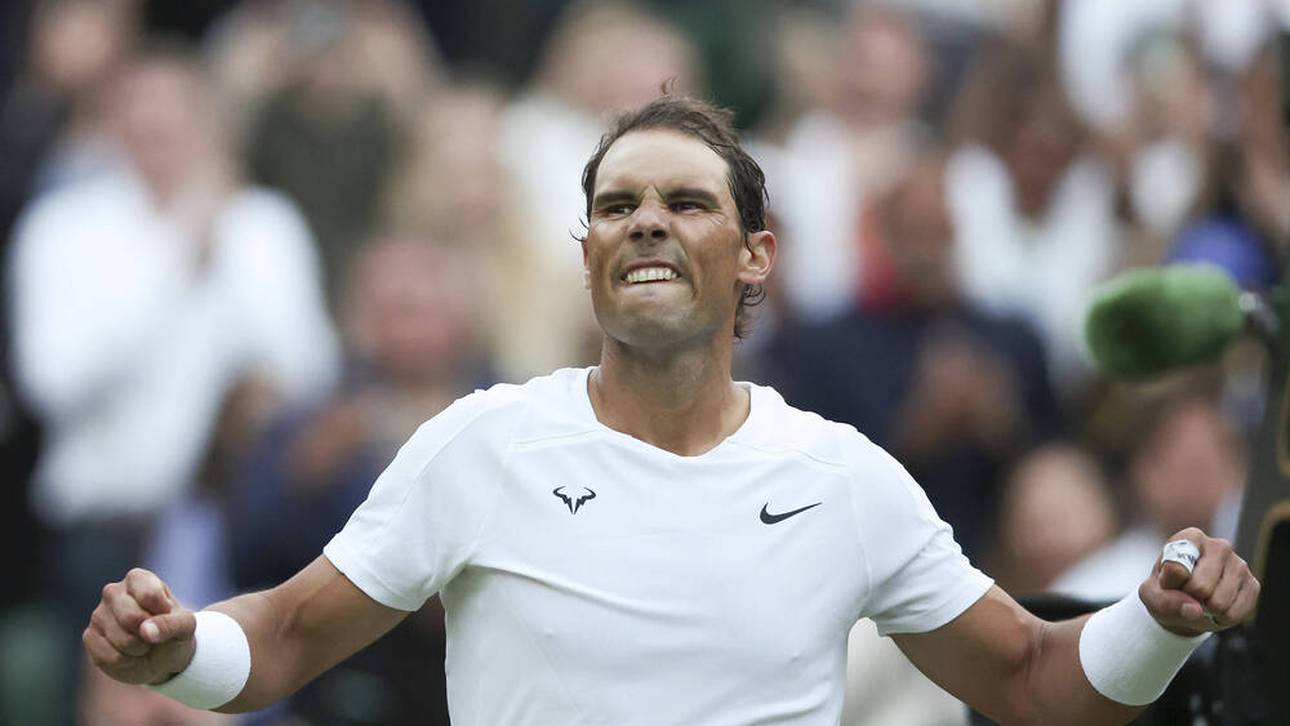 Rafael Nadal steht nach einem großen Kampf im Halbfinale von Wimbledon