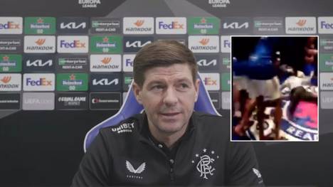 Nach dem Gewinn der Meisterschaft sorgte Steven Gerrard für einen viralen Clip im Internet. Jetzt erklärt er, wie es zu dem "Klinsmann-Diver" kam.