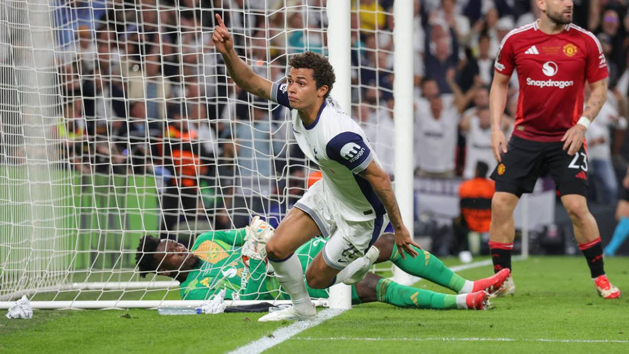 Brennan Johnson traf für die Spurs zum 1:0 gegen ManUnited