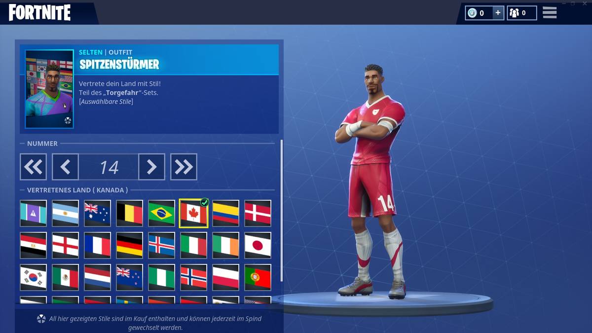 Die Kandadier sind sicherlich keine große "Soccer"-Nation. Vielleicht kann das neue Fortnite-Trikot ein wenig Fusßall-Begeisterung auslösen. Bei der WM sind die Nordamerikaner nicht dabei