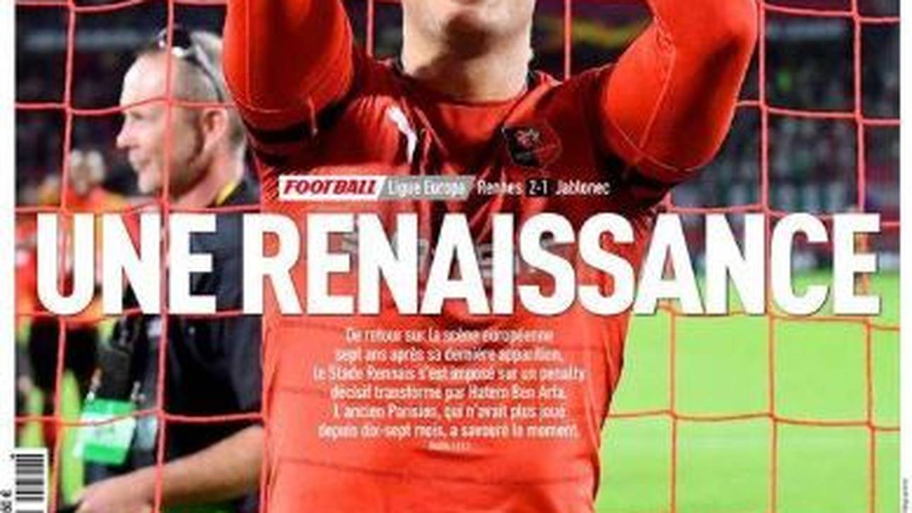 Hatem Ben Arfa zierte am Freitagmorgen das Titelblatt von "L'Equipe"