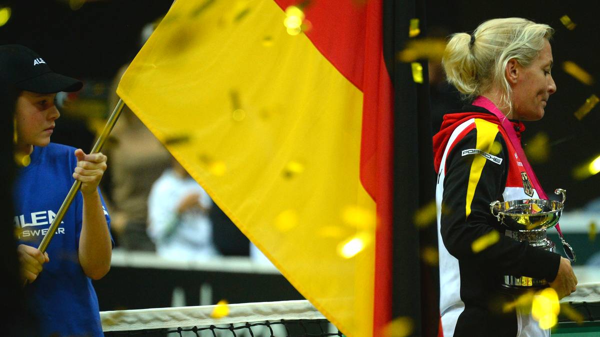 TENNIS-FEDCUP-CZE-GER, Barbara Rittner, Flagge