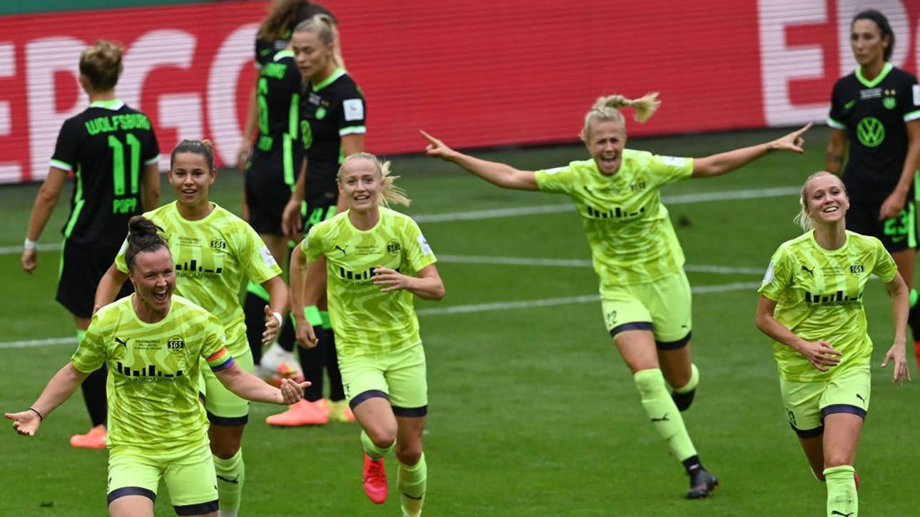 Marina Hegering (l.) sorgte für großen Jubel bei den Essenerinnen