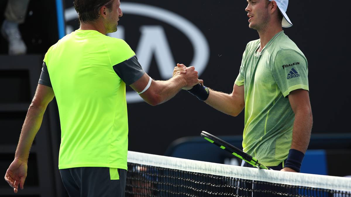 ...und erspielte sich so ein Drittrunden-Duell mit der deutschen Grand-Slam-Überraschung Maximilian Marterer. Sangren gab gegen den 22-jährigen Franken zwar seinen ersten Satz im Turnierverlauf ab, setzte sich dank seiner Routine dann aber in vier Sätzen durch. Der Achtelfinal-Einzug war perfekt, schon das eine Sensation