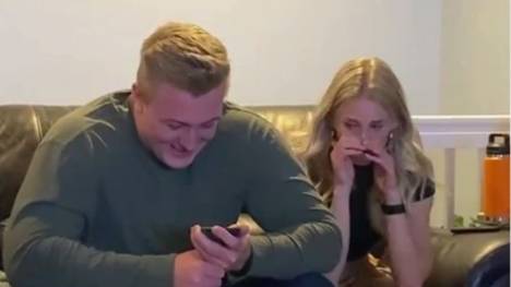 Bernhard Raimann ist als erster österreichischer Footballspieler im NFL-Draft ausgewählt worden. Seine Freundin veröffentlicht ein emotionales Video.