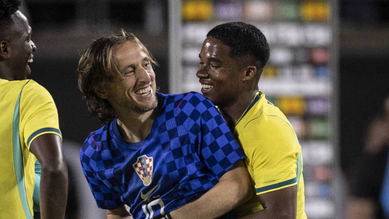 Emotionale Szenen um Modric