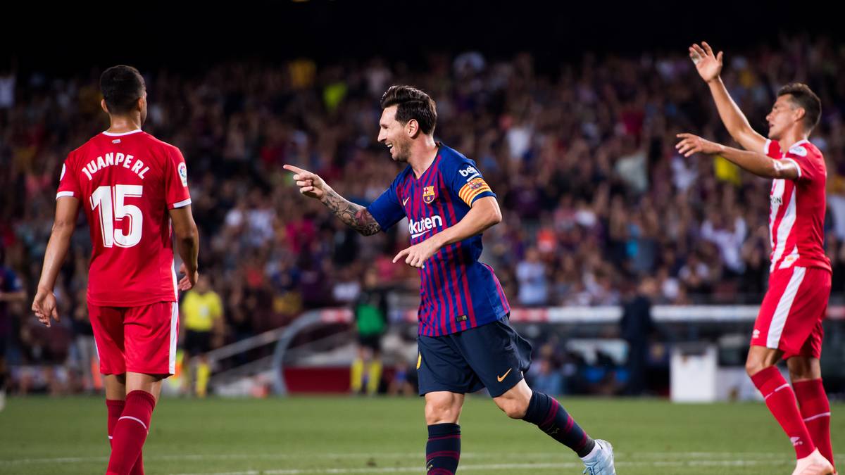 PLATZ 1: Lionel Messi (FC Barcelona, 5 Tore) - Auf den argentinischen Superstar ist bei den Katalanen Verlass, auch am Sonntag traf er nach Vorarbeit von Arturo Vidal. Es war sein fünftes Saisontor. Dennoch gab Barca beim 2:2 gegen den FC Girona erstmals Punkte ab. Das lag an...