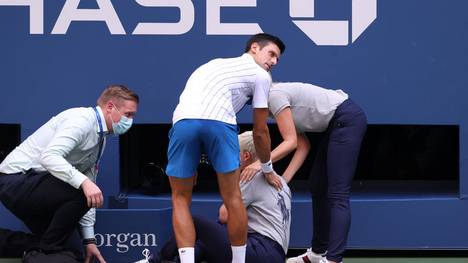 Novak Djokovic schoss bei den US Open eine Linienrichterin ab