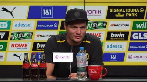 BVB-Coach Edin Terzic spricht auf der Pressekonferenz vor dem Bundesligaspiel gegen RB Leipzig über Druck.