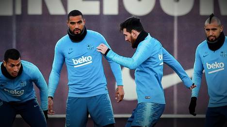 Bei Kevin-Prince Boateng hat das Training mit dem sechsmaligen Weltfußballer Lionel Messi tiefe Spuren hinterlassen.