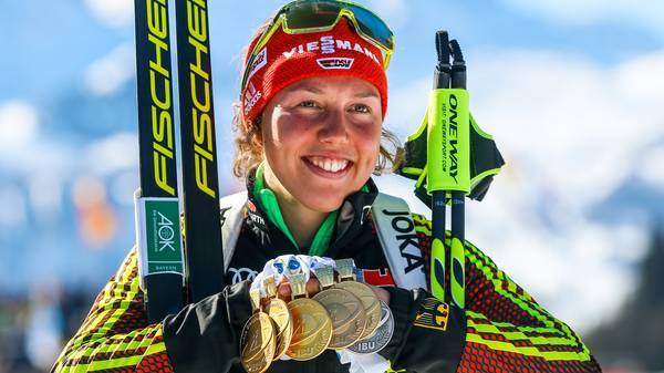 Biathlon-WM: Die erfolgreichsten Teilnehmer aller Zeiten mit Laura Dahlmeier