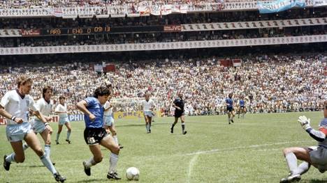 Maradona im WM-Viertelfinale 1986