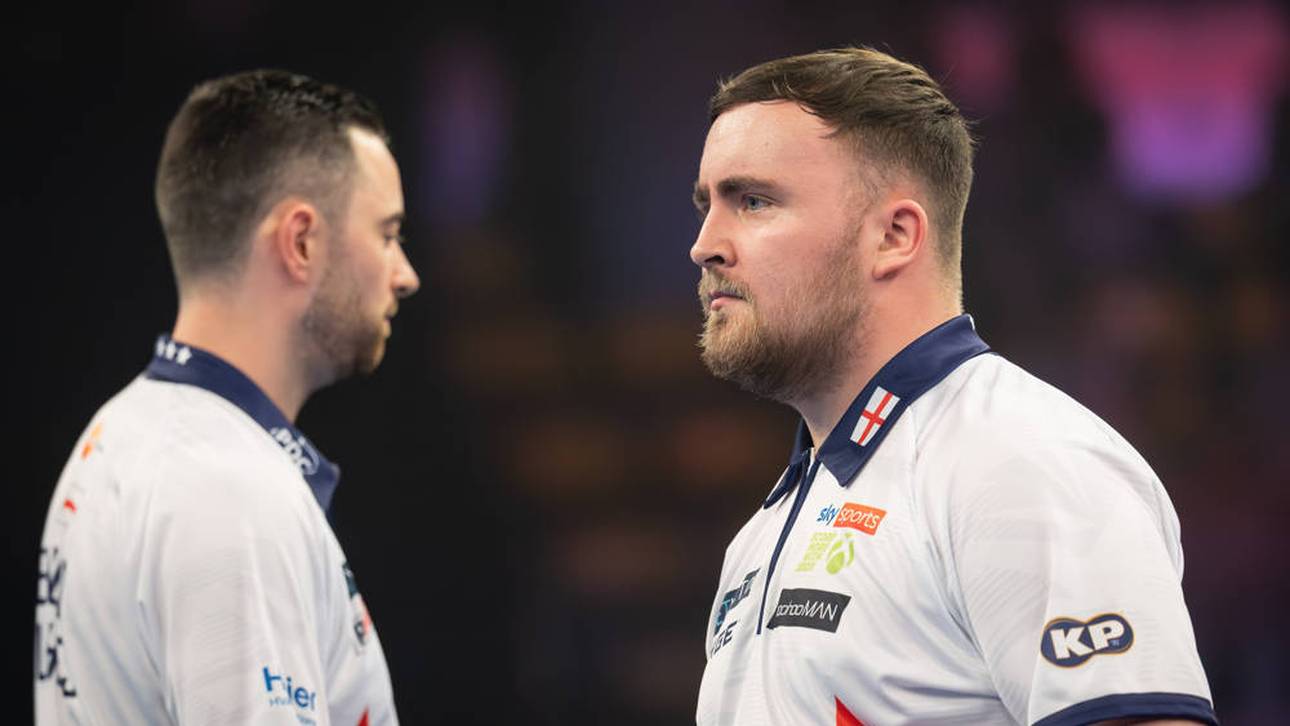 Luke Littler (r.) und Luke Humphries traten zusammen für England beim World Cup of Darts an