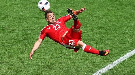 Xherdan Shaqiri versenkte gegen Polen einen Fallrückzieher