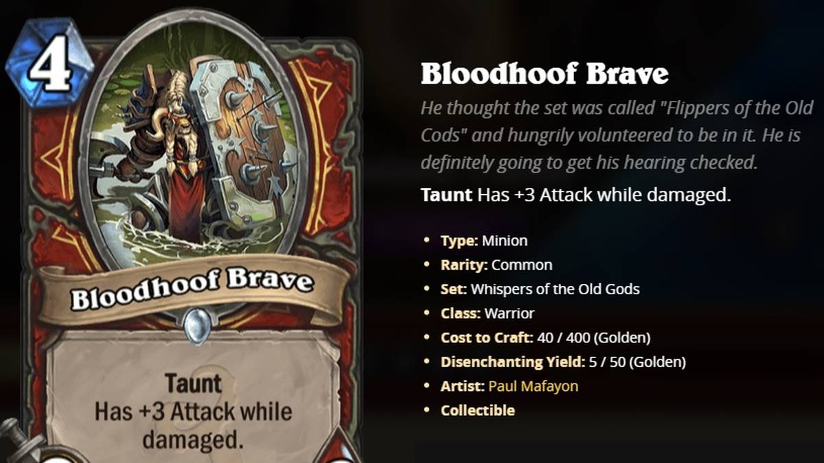 Warrior: Bloodhoof Brave