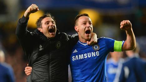 Frank Lampard (l., mit John Terry) wird neuer Trainer des FC Chelsea
