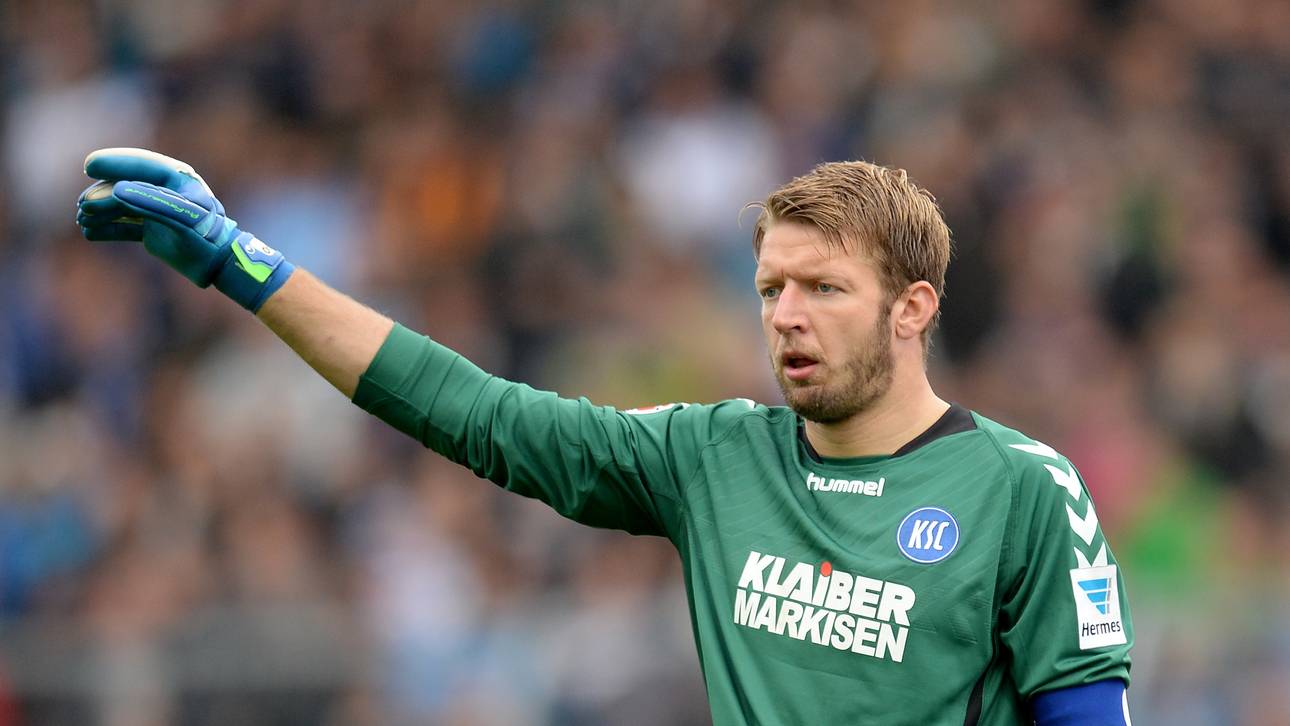 Dirk Orlishausen vom Karlsruher SC in Aktion