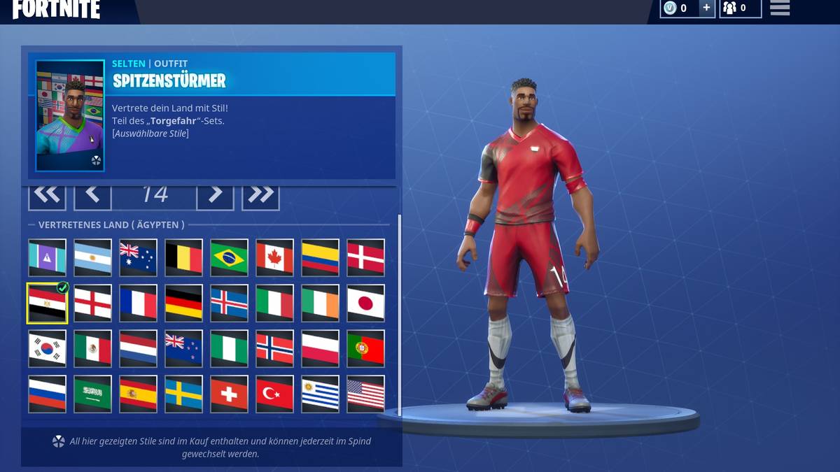 Ein Mo-Salah-Skin wäre sicherlich auch gut angekommen, aber mit dem Ägypten-Trikot in saftigen Rot können die Fans aus Afrika zumindest etwas WM in die virtuelle Welt mitnehmen