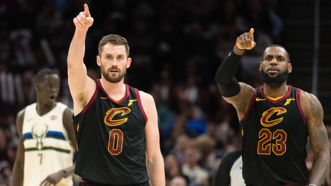 Kevin Love und LeBron James spielten vier Jahre zusammen bei den Cleveland Cavaliers