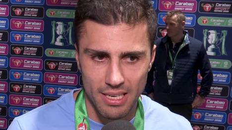 City-Star Rodri blickt auf den 2:0-Sieg gegen Arsenal im Carabao-Cup-Finale zurück und hebt nach dem Ausscheiden in der Champions League den bestandenen Charaktertest der Citizens hervor.