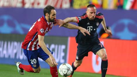 Franck Ribery verlor mit den Bayern das Hinspiel bei Atletico mit 0:1