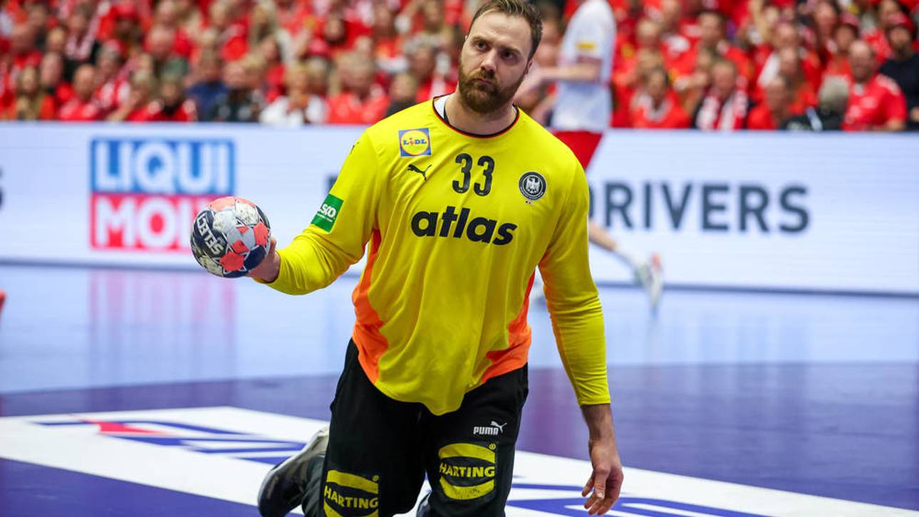 Andreas Wolff kam bei der Handball-EM gegen Dänemark nur kurz zum Einsatz
