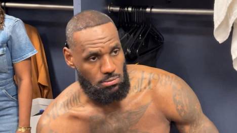 Basketball Superstar LeBron James macht nach einer Reporterfrage deutlich, dass er nicht mehr ewig in der NBA aktiv sein werde.