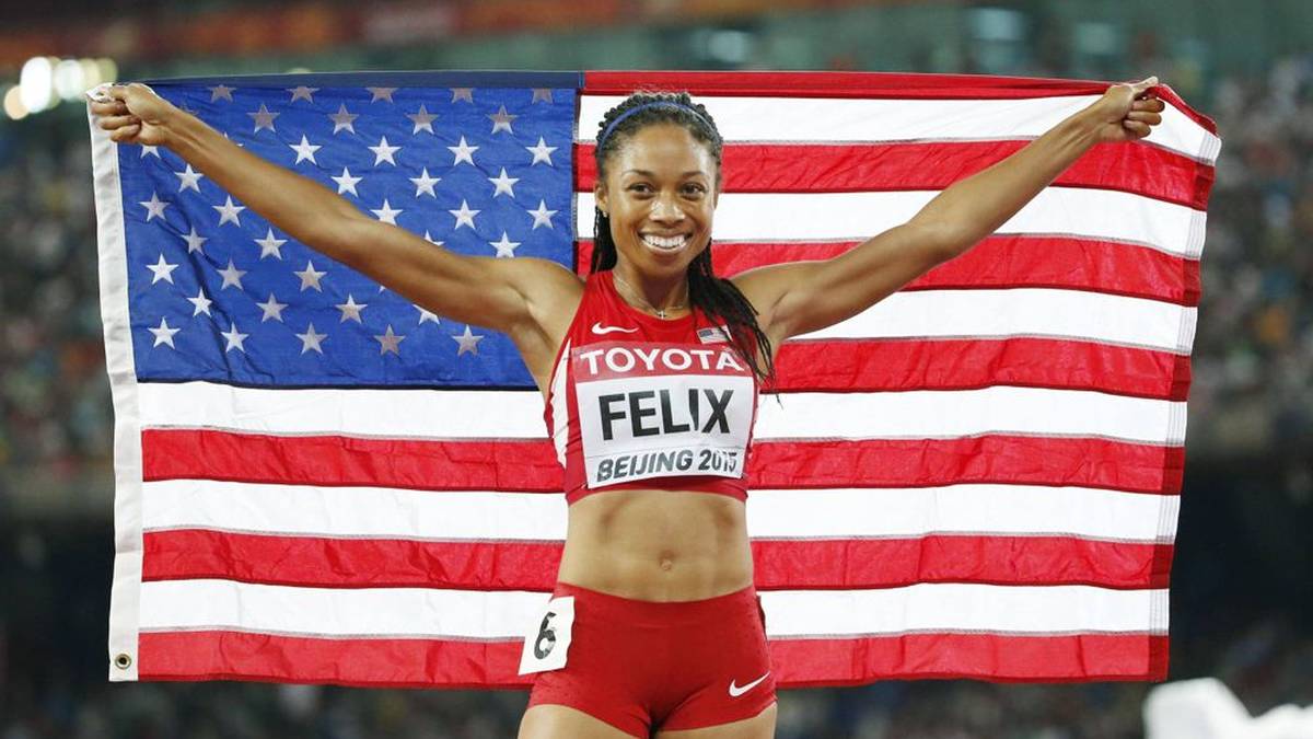 1. Allyson Felix
Die US-Amerikanerin ist die erfolgreichste Athletin bei Leichtathletik-Weltmeisterschaften mit 14 Gold-, drei Silber und drei Bronzemedaillen in den Jahren 2005 bis 2022 in der Disziplin Sprint.