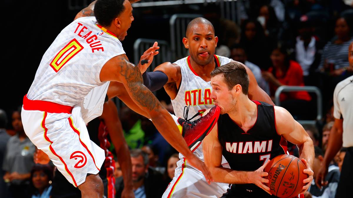 "Du kannst mir in die Schuhe pusten!" Goran Dragic und Jeff Teague nehmen diese Redewendung eindeutig zu wörtlich