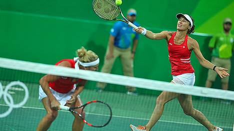 Martina Hingis sorgt beim Tennis-Doppel in Rio für Gesprächsstoff