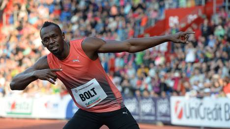 Usain Bolt zog sich bei den jamaikanischen Trials eine leichte Zerrung zu