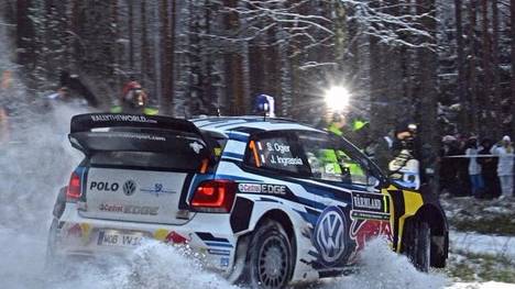 Sebastien Ogier gewann zum dritten Mal die Rallye Schweden