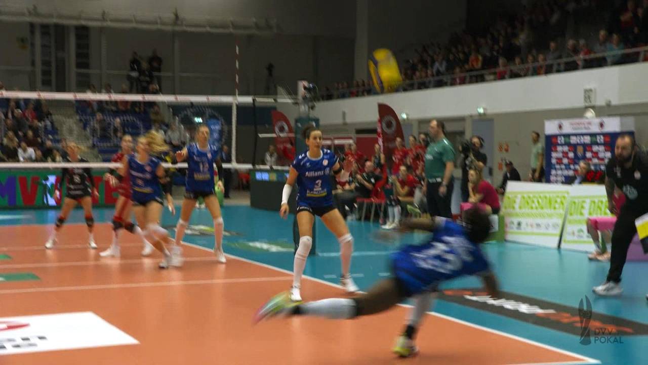 Allianz MTV Stuttgart zieht ins DVV-Pokalfinale ein nach Sieg über Dresdner SC